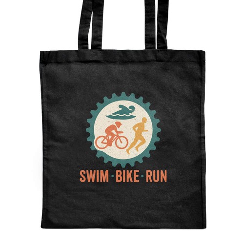 Swim bike run triathlon - bike, triathlon'