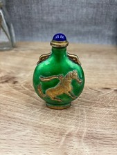 Chinese Miniature Green Enamel