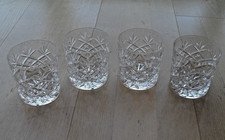 Four Vintage Crystal Whisky