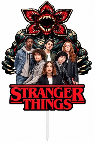 Stranger things cake topper - things,