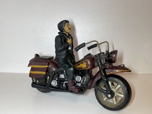 Vintage resin metal harley - resin,