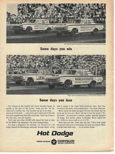 1964 dodge ramchargers 426 - dodge, ad/426