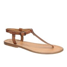 Italian women's T-strap flat