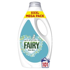 Fairy Non Bio Liquid Laundry Detergent, 101 Washes 3.131 l, Voted Number 1 For