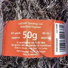 10 x SIRDAR FOXY Badger WOOL