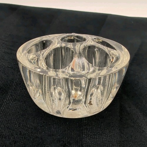 Vintage clear glass flower - vintage,