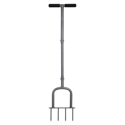 Manual lawn aerator compacted - lawn,