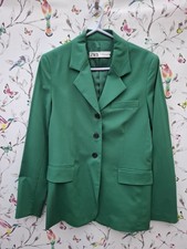 ZARA Women Green Wool Blend