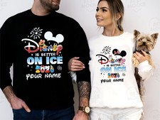 Personalized Disney Is Better On Ice 2026 Jumper, Disney Couple Unisex Jumper