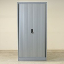 Silverline Grey Metal 2000h Tambour Cupboard – LOC160DS