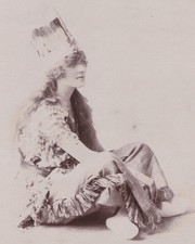 Vintage RPPC Photo Woman Native American Costume Feather Headdress British 1920s