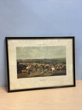 Antique Painting The Meet From