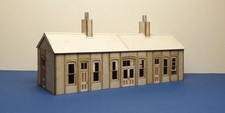 O gauge (7 mm) Early 20th century country Railway Station  - LCC B 70-21