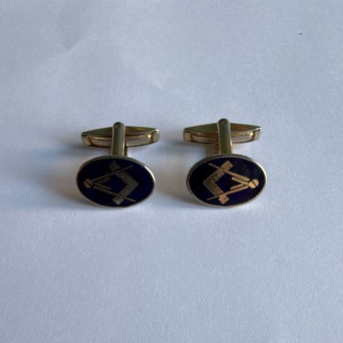 Vintage blue enamel masonic - vintage,