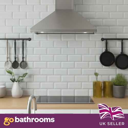 White metro tile - white,