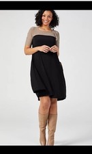 Nina Leonard Qvc Black Taupe