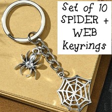10 x Spider + Web Halloween
