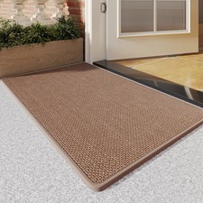 Brown Anti Fatigue Kitchen Mats for Floor, Non Slip Washable and Super Absorbent