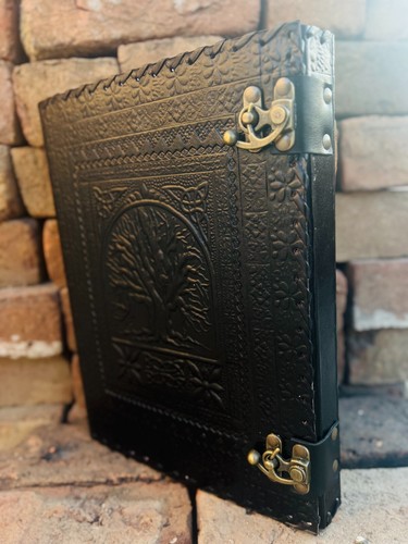 Leather ring binder - leather,