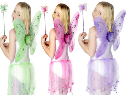 Childrens fairy wings wand - fairy,