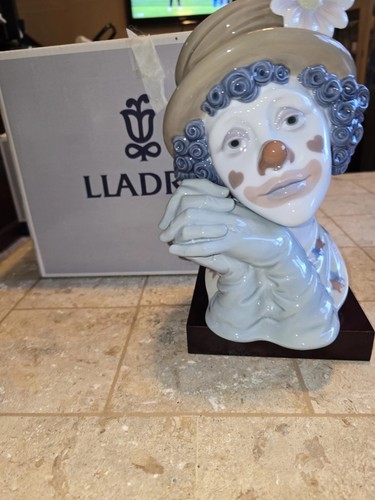 Lladro clown bust - lladro,
