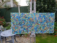 hand painted abstract   GLOSS