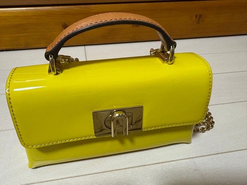 Furla yellow shoulder bag - furla,