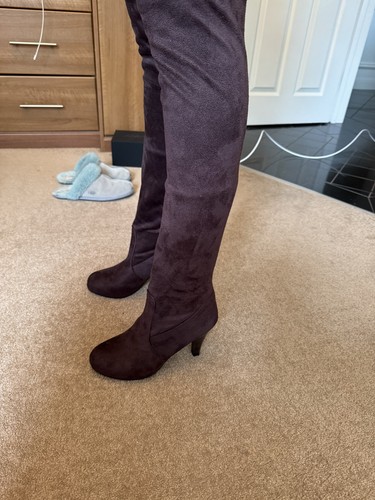 Ladies women burgundy faux - ladies,