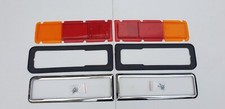 Ford Escort Mk1 Rear Light kit New chrome surrounds & Rubbers & Lenses X Display