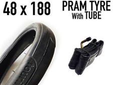 Pram Tyre + Tube - 48 x 188 -
