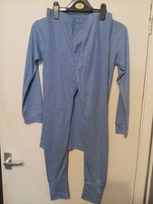 Beeswift Thermal Tops Long Johns Short Sleeve Long Sleeve Blue White S-2XL