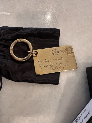 Ysl key ring gold - gold, original