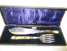 Vintage Sheffield Silver Fish