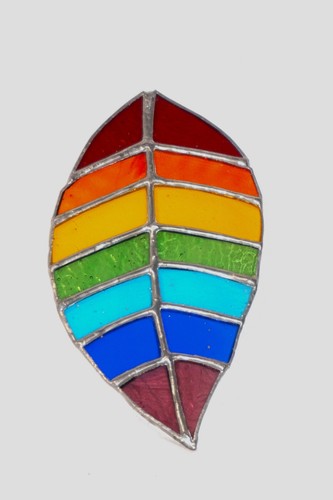 Handmade leaf suncatcher - handmade,