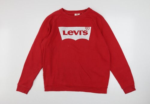 Levi men red crew neck - men's,