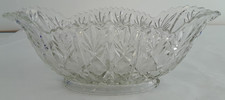 Vintage Art Deco Pressed Glass Large Bowl Centrepiece D6 B300