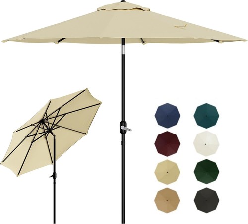 7ft garden parasol large - 7ft,