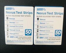 GlucoRx Nexus Blood Glucose Test Strips 100 Pieces Sealed Long Expiry