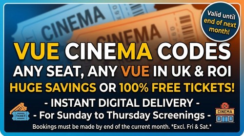 Vue cinema seats valid - vue, any