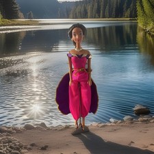 Disney's Aladdin Special Sparkles Jasmine Doll Mattel 1994