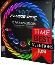 TOSY Flying Disc - 108 RGB Multicolor LEDs, Christmas Stocking Gift - RRP £37.99