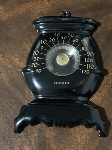 Vintage cooper thermometer - cooper, pot