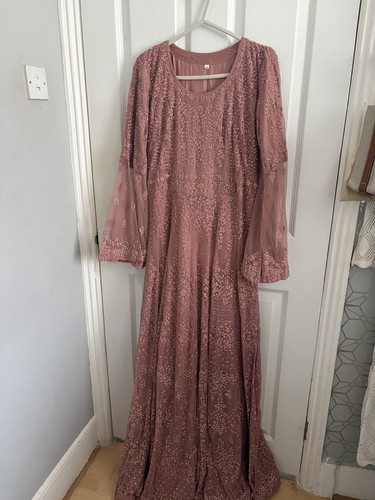 Dusty pink indian - indian, long