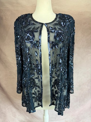 Vintage frank usher navy 100 - frank,