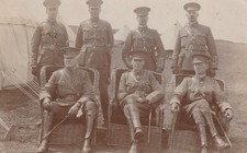 RP Army Officers  at Lewes Camp, East Sussex 1912 postcard