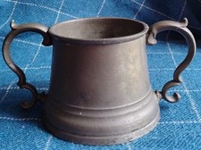 Antique Pewter Mug James Yates Gaskell & Chambers Sheffield