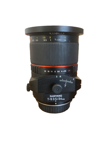 Samyang tilt shift 24mm f3 - 24mm, f3.5