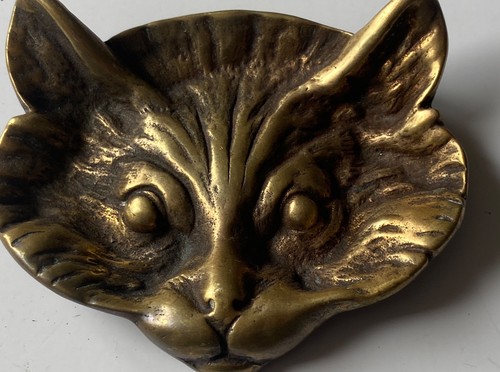 Heavy brass trinket dish - heavy,