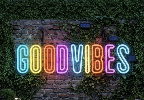Good vibes led - good, sign