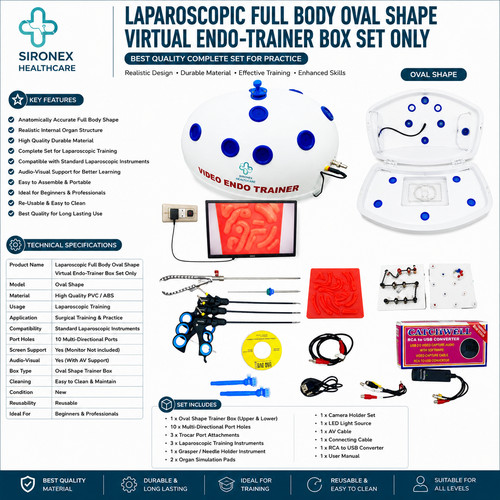 Laparoscopic oval trainer - laparoscopic,
